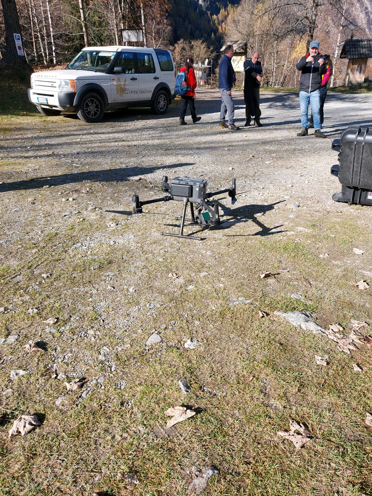 Linea Cadorna drone per i rilievi