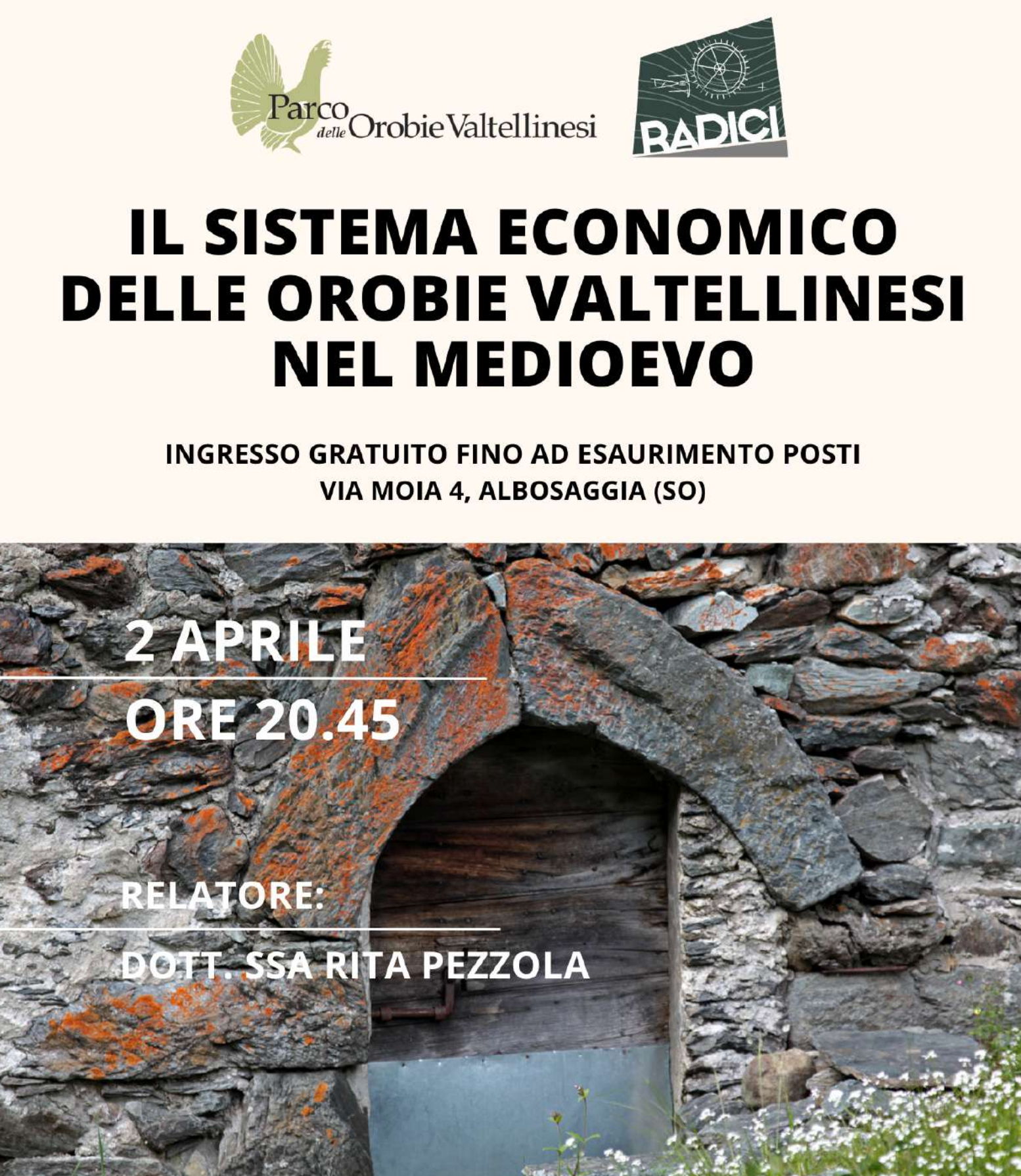 Locandina Il sistema economico delle Orobie Valtellinesi nel Medioevo