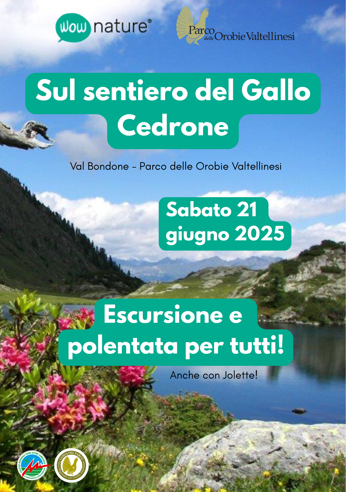 locandina evento WOW in Val Bondone il 21 giugno