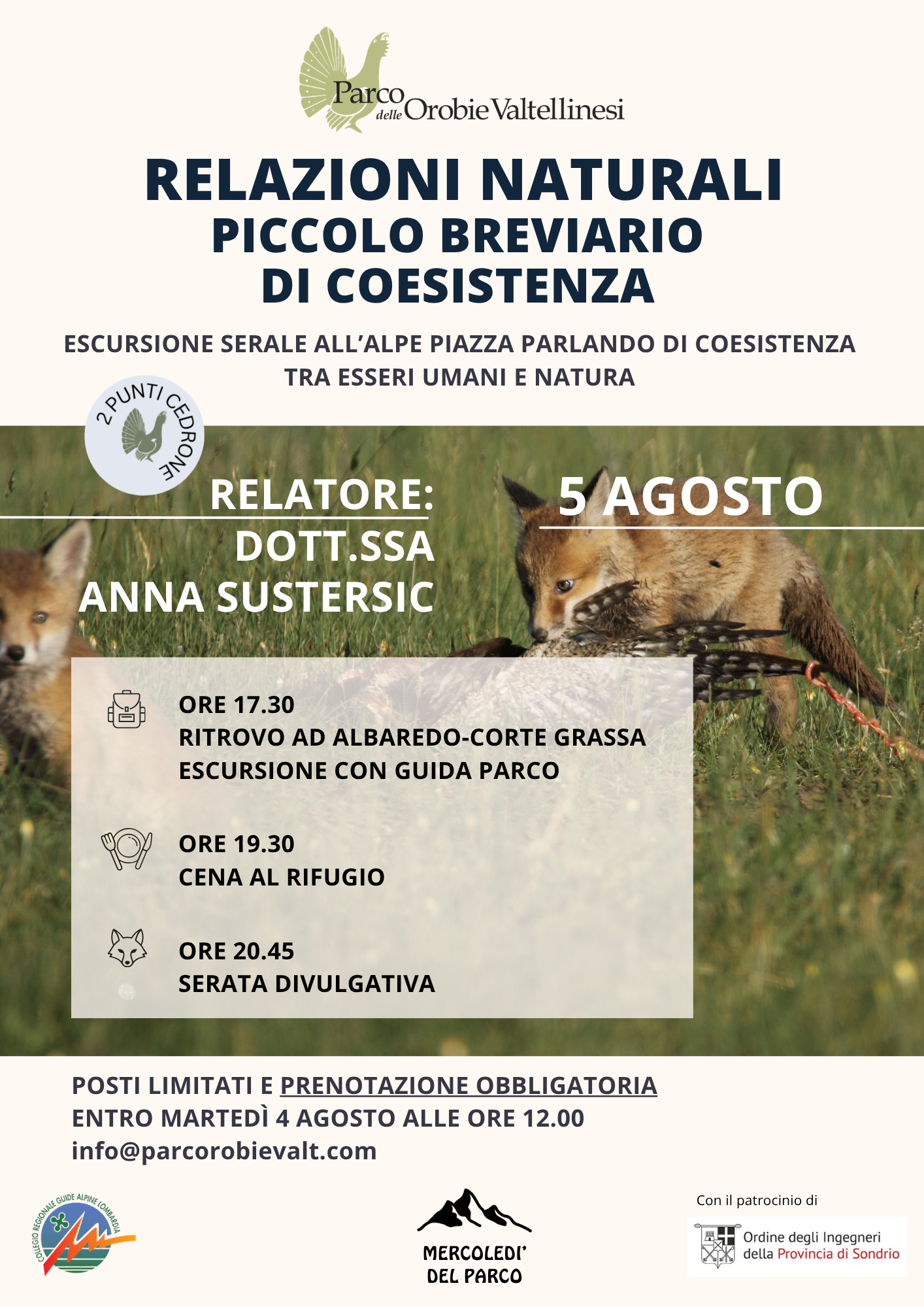 Locandina serata divulgativa Albaredo