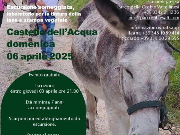 locandina escursione someggiata