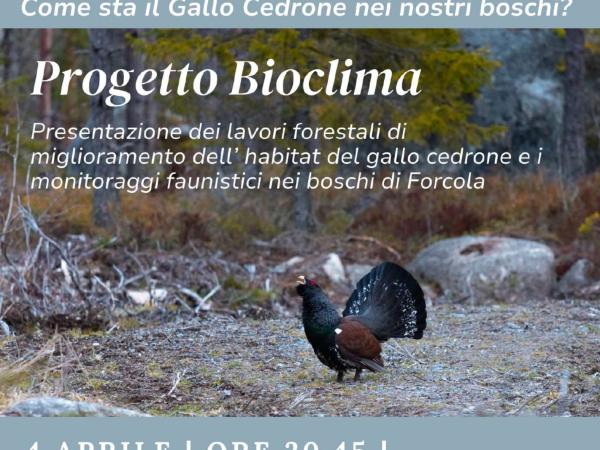 Locandina Presentazione risultati progetto BIOCLIMA