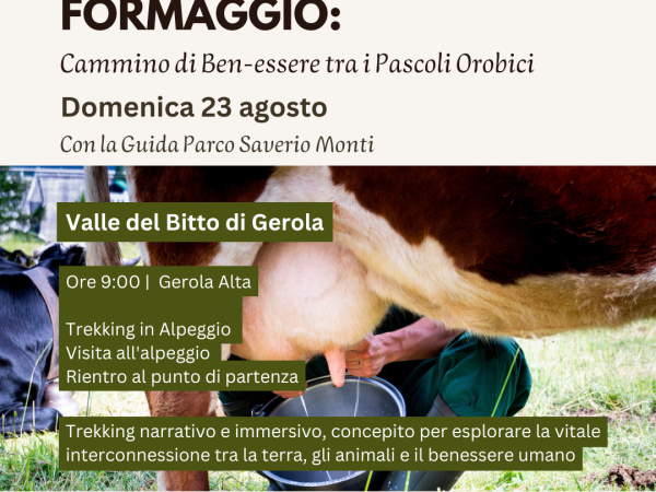 Locandina "Dalla terra al formaggio"