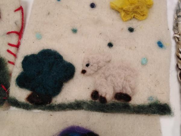 lana infeltrita ad ago