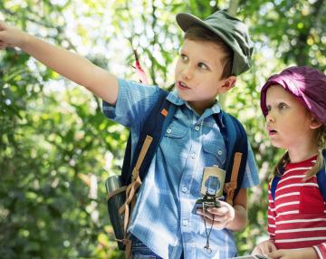 bambini esploratori del bosco